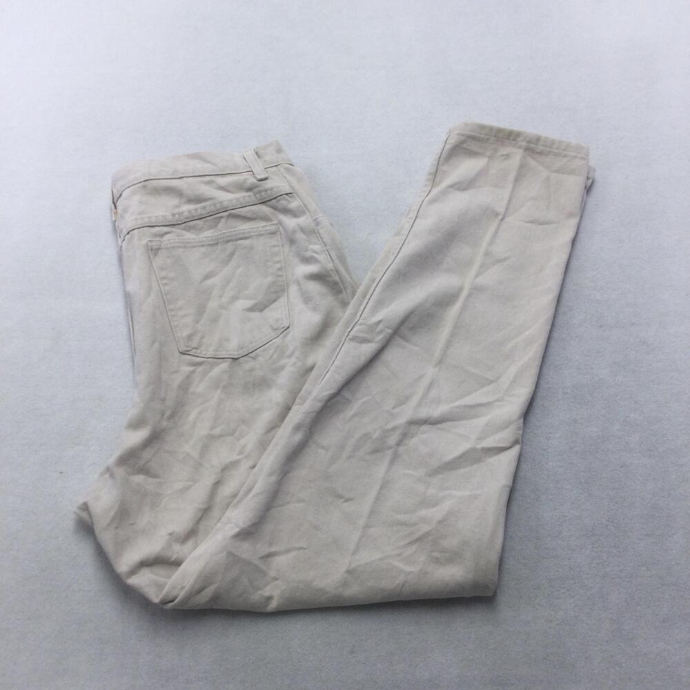Wrangler Jeans Womens 18 X 32 Beige Light Wash High Rise Relaxed Straight USA